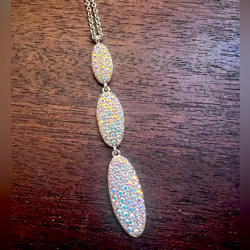 TSC Swarovski Aurora Boreale Pendant Nexklace